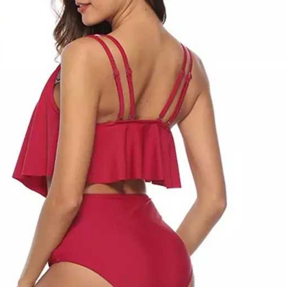 Sexy Red Tankini Bikini Swimsuits, Sz (US 6-12), NWT! - Picture 3 of 7